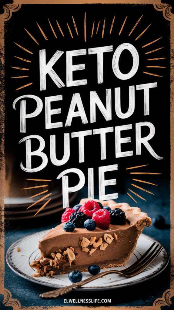 Delicious Keto Peanut Butter Pie with No-Bake Crust